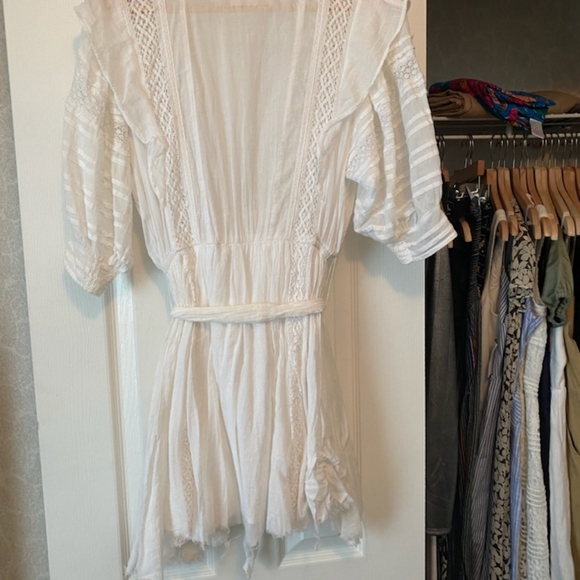 Free people dress white mini dress - Picture 3 of 6